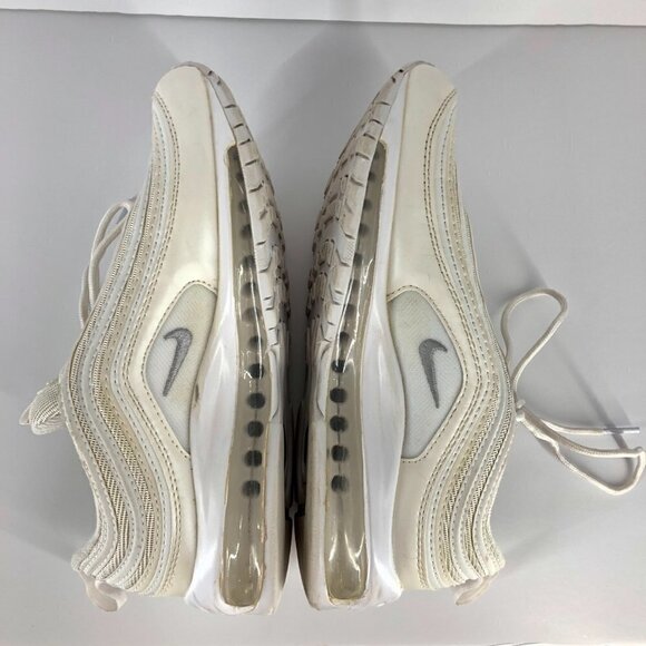 Nike Air Max 97 Cream White Unisex Sneakers Runners M7 W8.5 - Picture 5 of 11